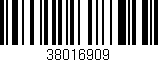 Código de barras (EAN, GTIN, SKU, ISBN): '38016909'