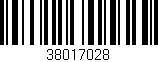 Código de barras (EAN, GTIN, SKU, ISBN): '38017028'