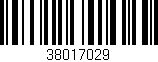 Código de barras (EAN, GTIN, SKU, ISBN): '38017029'