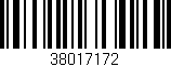 Código de barras (EAN, GTIN, SKU, ISBN): '38017172'