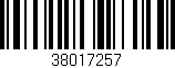 Código de barras (EAN, GTIN, SKU, ISBN): '38017257'