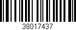 Código de barras (EAN, GTIN, SKU, ISBN): '38017437'