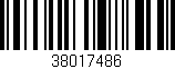 Código de barras (EAN, GTIN, SKU, ISBN): '38017486'