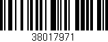 Código de barras (EAN, GTIN, SKU, ISBN): '38017971'