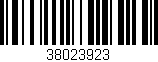 Código de barras (EAN, GTIN, SKU, ISBN): '38023923'