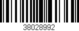 Código de barras (EAN, GTIN, SKU, ISBN): '38028992'