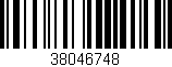Código de barras (EAN, GTIN, SKU, ISBN): '38046748'