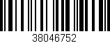 Código de barras (EAN, GTIN, SKU, ISBN): '38046752'