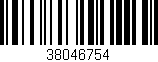 Código de barras (EAN, GTIN, SKU, ISBN): '38046754'