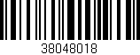 Código de barras (EAN, GTIN, SKU, ISBN): '38048018'