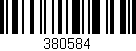 Código de barras (EAN, GTIN, SKU, ISBN): '380584'