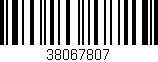 Código de barras (EAN, GTIN, SKU, ISBN): '38067807'