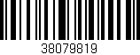 Código de barras (EAN, GTIN, SKU, ISBN): '38079819'