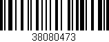 Código de barras (EAN, GTIN, SKU, ISBN): '38080473'
