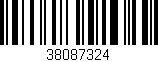 Código de barras (EAN, GTIN, SKU, ISBN): '38087324'