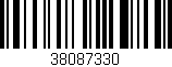 Código de barras (EAN, GTIN, SKU, ISBN): '38087330'