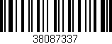 Código de barras (EAN, GTIN, SKU, ISBN): '38087337'