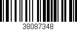 Código de barras (EAN, GTIN, SKU, ISBN): '38087348'