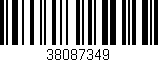 Código de barras (EAN, GTIN, SKU, ISBN): '38087349'