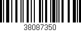 Código de barras (EAN, GTIN, SKU, ISBN): '38087350'