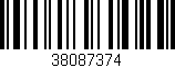 Código de barras (EAN, GTIN, SKU, ISBN): '38087374'