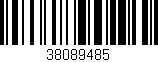Código de barras (EAN, GTIN, SKU, ISBN): '38089485'