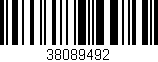 Código de barras (EAN, GTIN, SKU, ISBN): '38089492'