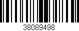 Código de barras (EAN, GTIN, SKU, ISBN): '38089498'