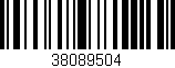 Código de barras (EAN, GTIN, SKU, ISBN): '38089504'