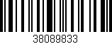 Código de barras (EAN, GTIN, SKU, ISBN): '38089833'