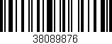 Código de barras (EAN, GTIN, SKU, ISBN): '38089876'