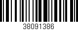 Código de barras (EAN, GTIN, SKU, ISBN): '38091386'