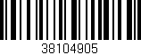 Código de barras (EAN, GTIN, SKU, ISBN): '38104905'