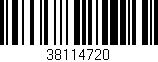 Código de barras (EAN, GTIN, SKU, ISBN): '38114720'