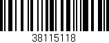 Código de barras (EAN, GTIN, SKU, ISBN): '38115118'