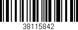 Código de barras (EAN, GTIN, SKU, ISBN): '38115842'