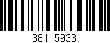 Código de barras (EAN, GTIN, SKU, ISBN): '38115933'