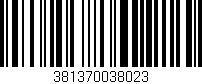 Código de barras (EAN, GTIN, SKU, ISBN): '381370038023'