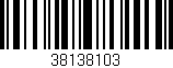 Código de barras (EAN, GTIN, SKU, ISBN): '38138103'