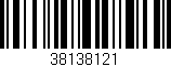 Código de barras (EAN, GTIN, SKU, ISBN): '38138121'
