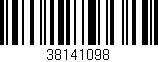 Código de barras (EAN, GTIN, SKU, ISBN): '38141098'
