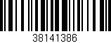 Código de barras (EAN, GTIN, SKU, ISBN): '38141386'