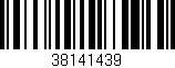 Código de barras (EAN, GTIN, SKU, ISBN): '38141439'