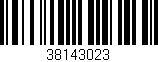 Código de barras (EAN, GTIN, SKU, ISBN): '38143023'