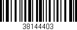 Código de barras (EAN, GTIN, SKU, ISBN): '38144403'