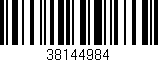 Código de barras (EAN, GTIN, SKU, ISBN): '38144984'