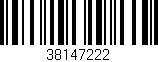 Código de barras (EAN, GTIN, SKU, ISBN): '38147222'
