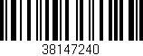 Código de barras (EAN, GTIN, SKU, ISBN): '38147240'