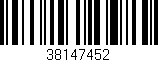 Código de barras (EAN, GTIN, SKU, ISBN): '38147452'