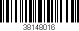 Código de barras (EAN, GTIN, SKU, ISBN): '38148016'